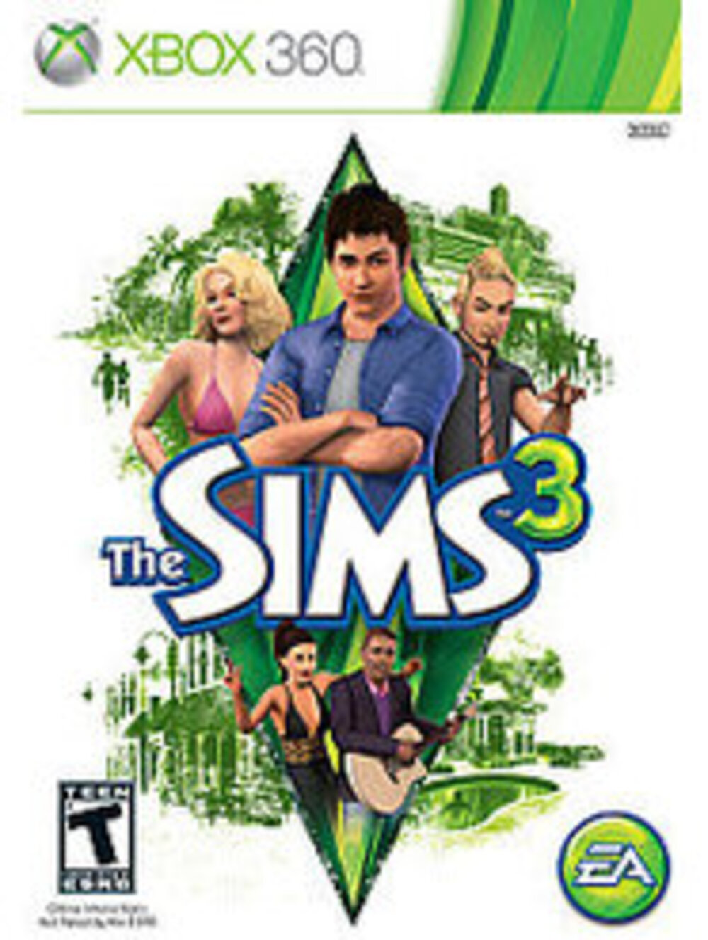 The Sims 3 (Xbox 360) Manual. New Case. CIB. Tested